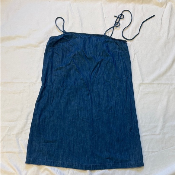 Old Navy Blue Denim 100% Cotton Dress - Picture 1 of 5
